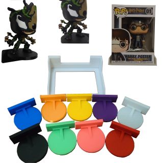 Funko POP Display wall Stand shelf - Custom Funko Pop Mount - Stick to the wall.